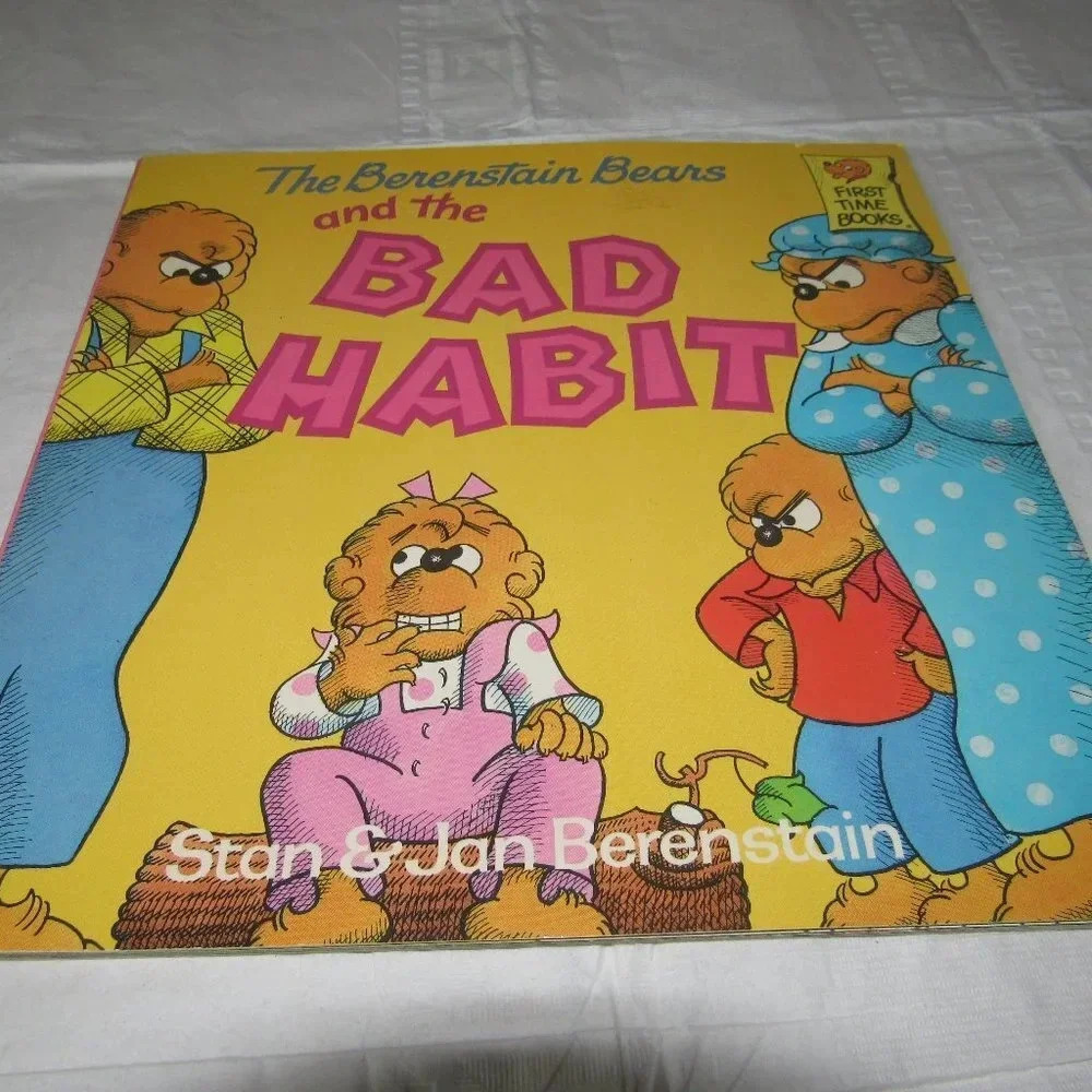 The Berenstain Bears and the BAD HABIT Color Illustrated Paperback Learning Read